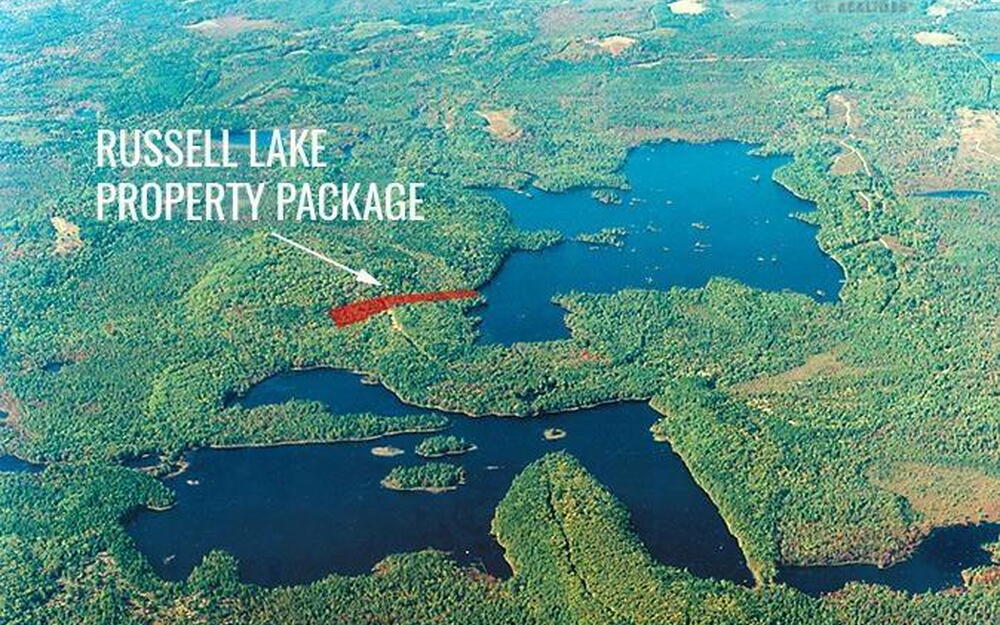 Drone / aerial view of a nearby body of water